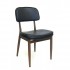 Faux Wood Grain Metal Restaurant Side Chairs Draper Sidechair