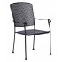 Wrought Iron Restaurant Chairs Fullerton Dining Stacking Arm Chair