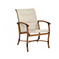 Glade Isle Sling Padded Dining Arm Chair