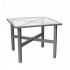 Palm Coast Elite 36 Inch Dining Table With Clear Glass