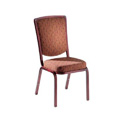 Como Traditional Back Aluminum Stacking Side Chair