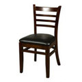 Solid Wood Ladder Back Dining Chair - Walnut WC101-WA