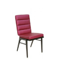 Kay Lang Steel Stacking Side Chair with Horizontal Channel Back CF5503