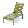 Windward Strap Chaise Lounge with Wheels