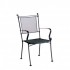 Wrought Iron Restaurant Chairs Bradford Micro Mesh Dining Stacking Arm Chair