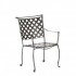 Maddox Wrought Iron Stacking Arm Chair