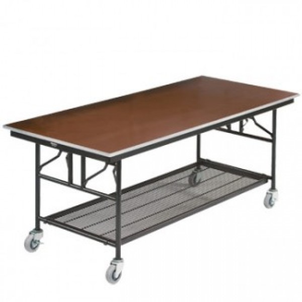 425 Series - Exposed Plywood with Galvanized Steel Edge Buffet, Utility and Cocktail Tables