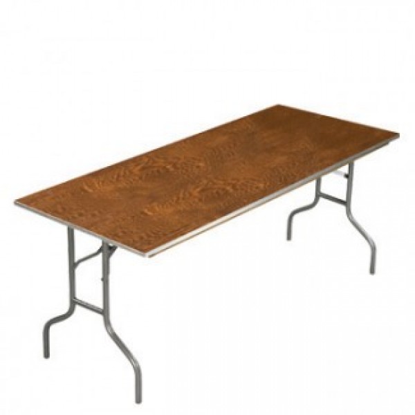 455 Series - Exposed Plywood with Aluminum Edge Folding Banquet Tables