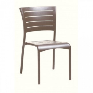 Commercial Outdoor Restaurant Chairs Aluminum Side Chairs
