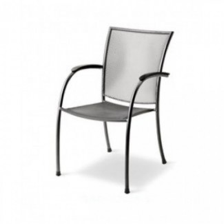 Commercial Restaurant Chairs Wrought Iron Arm Chairs