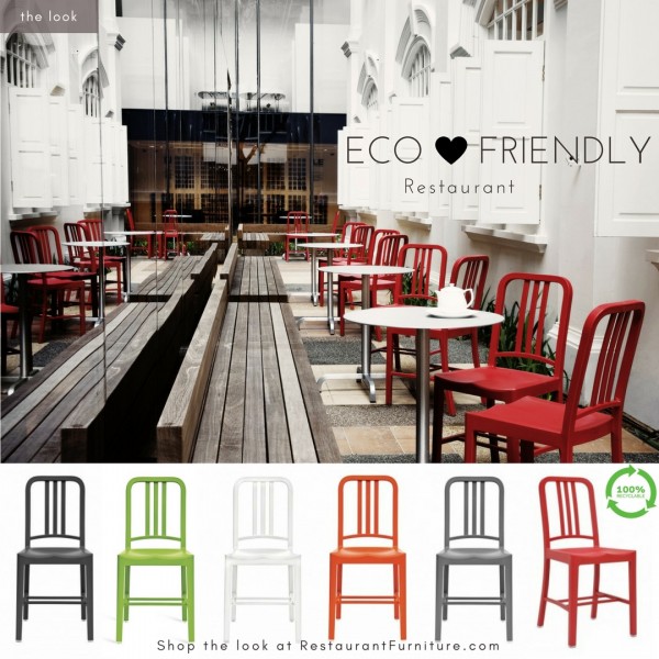 Upcycled and Recycled Chairs for Restaurant Use