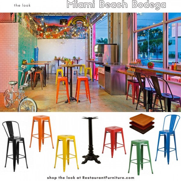 Colorful Metal Restaurant Furniture at RestaurantFurniture.com