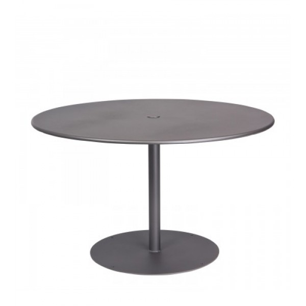 Wrought Iron Tables Solid Pedestal 48, 48 Round Outdoor Pedestal Table