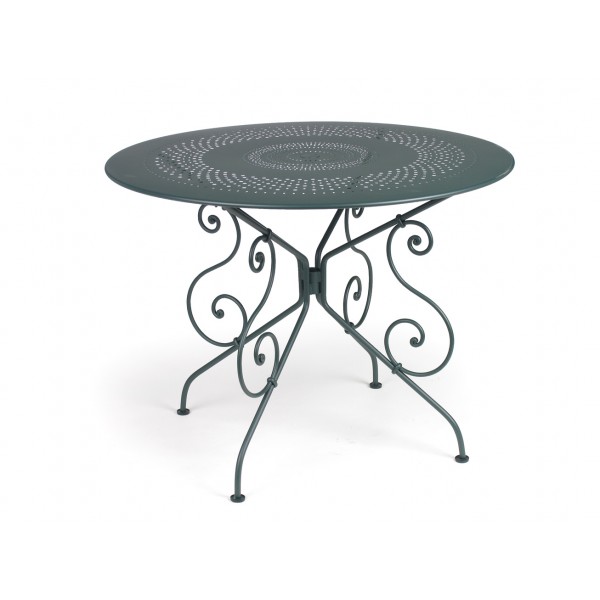 1900 38" Round Bistro Table - Perforated Top with Parasol Hole