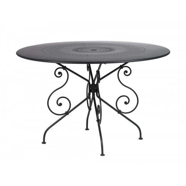 1900 46" Round Bistro Table - Perforated Top with Parasol Hole