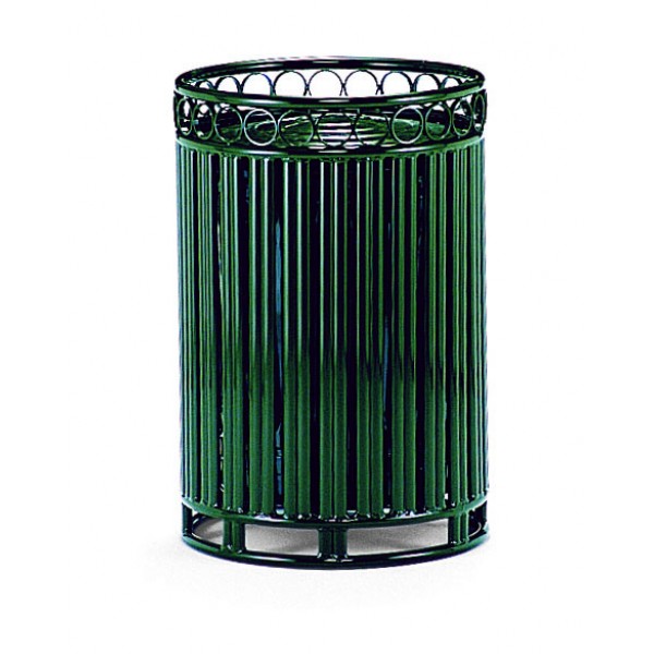 30 Gallon Trash Can with Powder Coated Lid and Liner