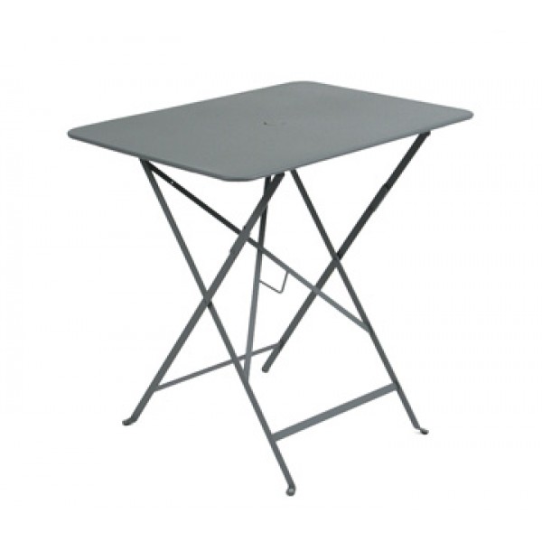 30" x 22" Rectangular Bistro Folding Table with Parasol Hole
