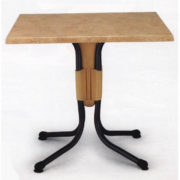 31" Square Resin Polo Catalan Coated Table