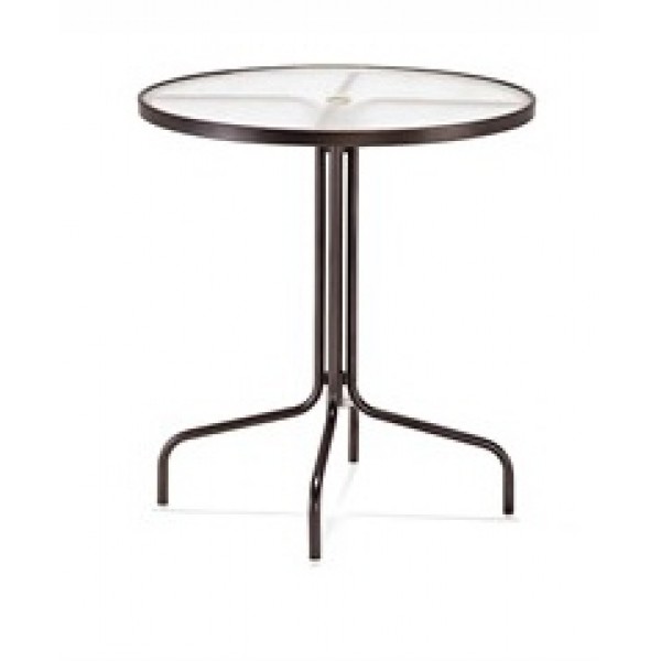 36" Round Acrylic Top Bar Height Table