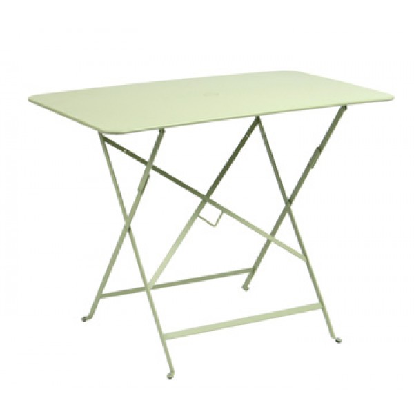 22" x 38" Rectangular Bistro Folding Table with Parasol Hole