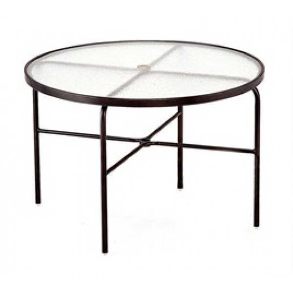 42" Round Acrylic Top Dining Table