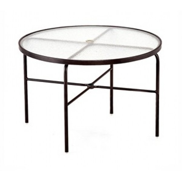 48" Round Acrylic Top Dining Table