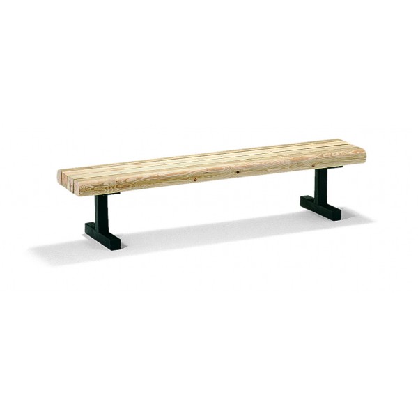 6' In-Ground Mount Backless Commercial Bench - Douglas Fir
