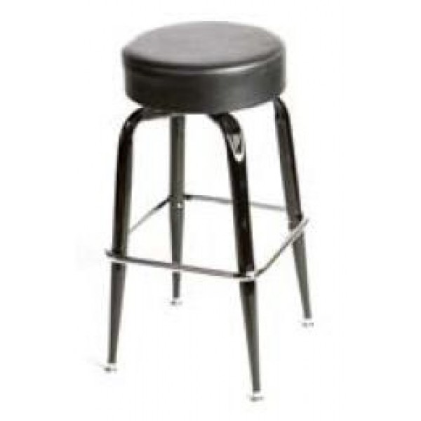 Button Top Bar Stool with Black Bucket Frame SL2135 