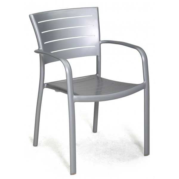 Aluminum Restaurant Armchairs Jupiter Arm Chair
