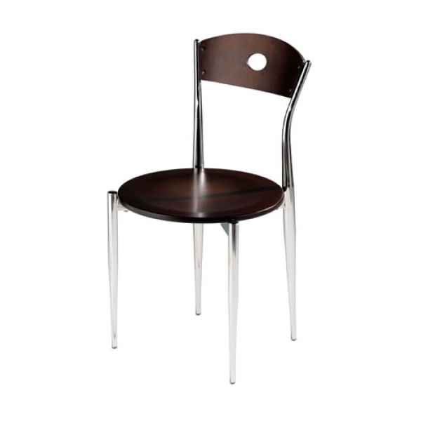 Caf&eacute Twist Side Chair with Wood Seat and Back 196 