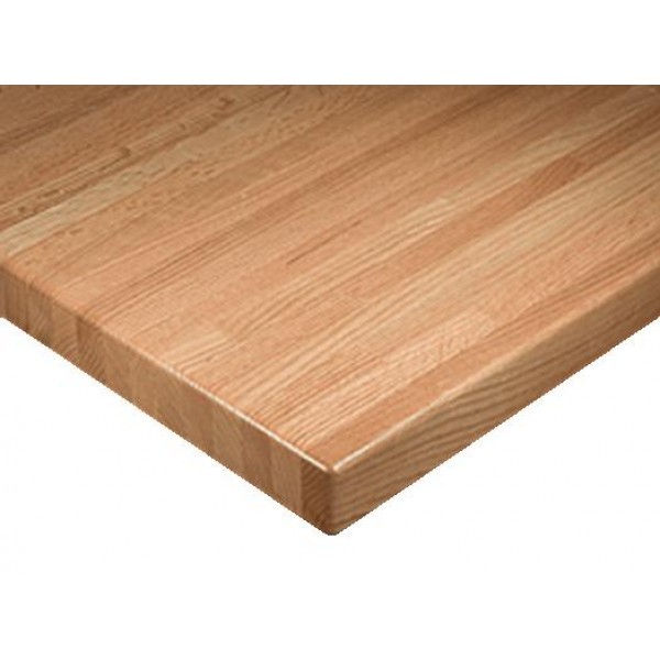 Commercial Restaurant Table Tops 24" x 42" Rectangular Solid Wood Economy Butcher Block Table Top