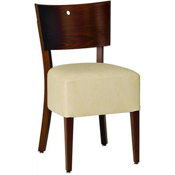 Contemporary Restaurant Solid Beech Wood Side Chair CFC-118U-BOX 