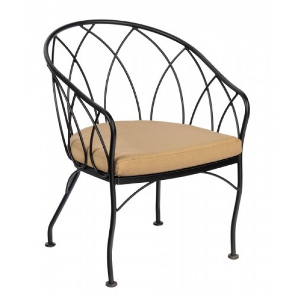 wrought iron arm chair