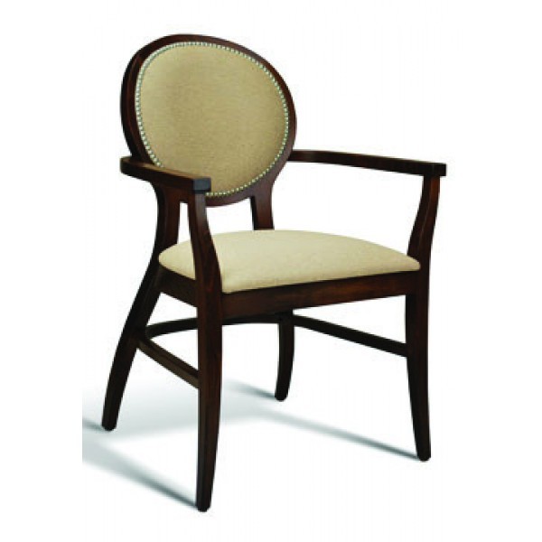 Eco Friendly Restaurant Beech Solid Wood Arm Chair CLARK Series 