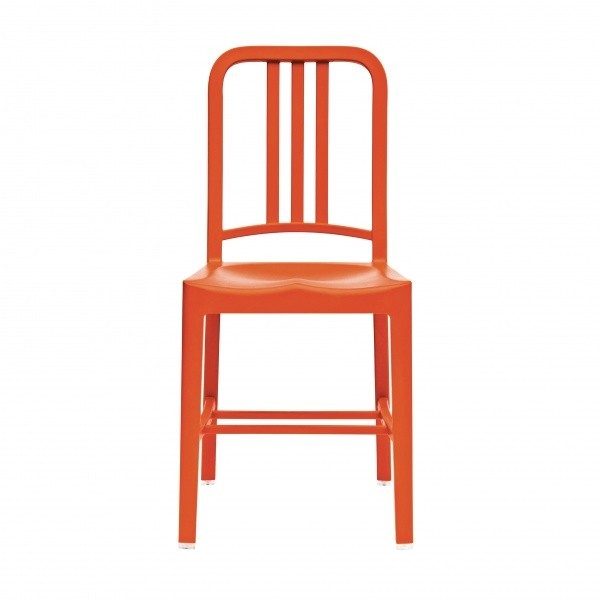 Eco Friendly Restaurant Breakroom Chairs 111 Navy Recycled Chair - Persimmon