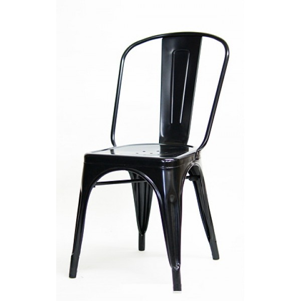 Industrial Style Restaurant Chairs Edison Restaurant Chair - Black Finish