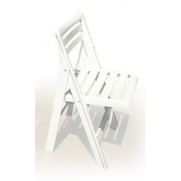 Ispra Folding and Stacking Chair - White