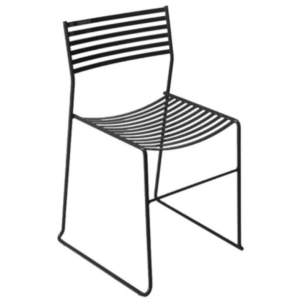 Italian Wrought Iron Restaurant Chairs Aero Side Chair