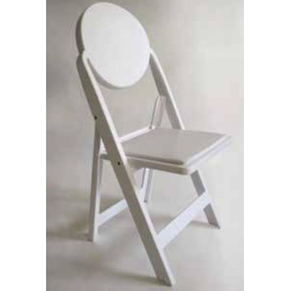 Resin Furniture Collections Louis Resin Folding and Stacking Chair - White
