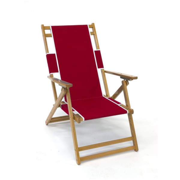 Oak Wood Beach Lounge Chair