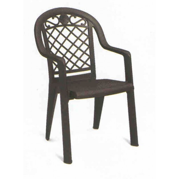 Restaurant Hospitality Outdoor Chairs Savannah Stacking Arm Chair