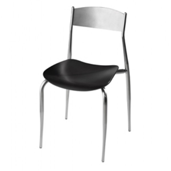 Side Chair with Wood Seat and Metal Back 187WS 