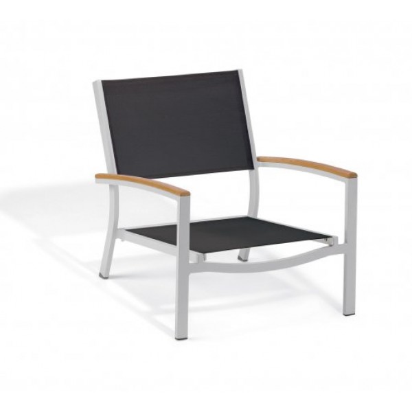 Carrillo Beach Chair - Black Sling - Tekwood Natural