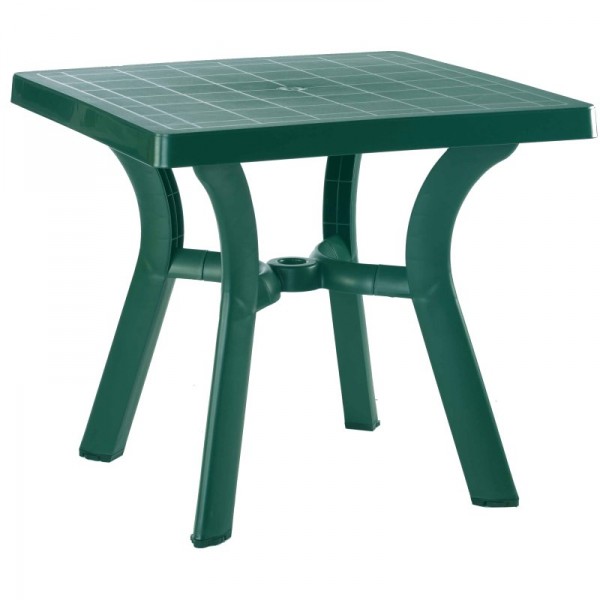 Viva 31" Square Resin Table - Green