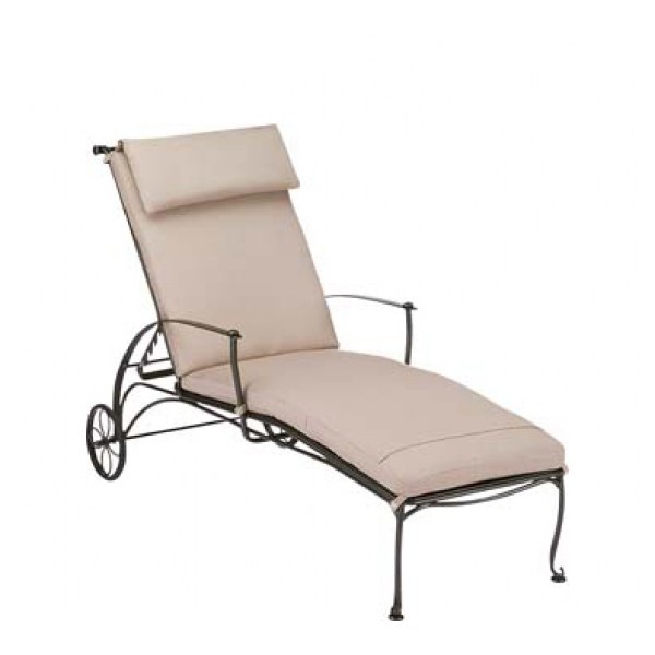 Wrought Iron Hospitality Chaise Lounges Maddox Adjustable Chaise Lounge