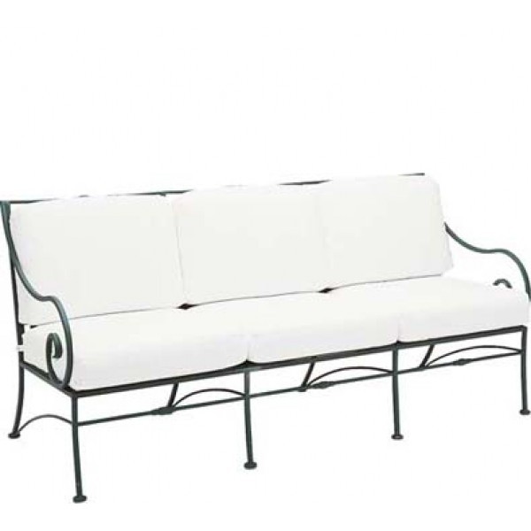 Wrought Iron Hospitality Lounge Chairs Sheffield Sofa with Cushions
