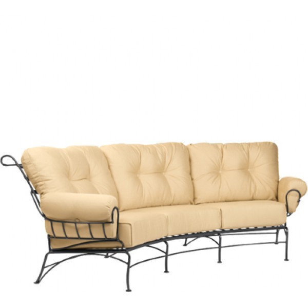 Wrought Iron Hospitality Lounge Chairs Terrace Crescent Sofa
