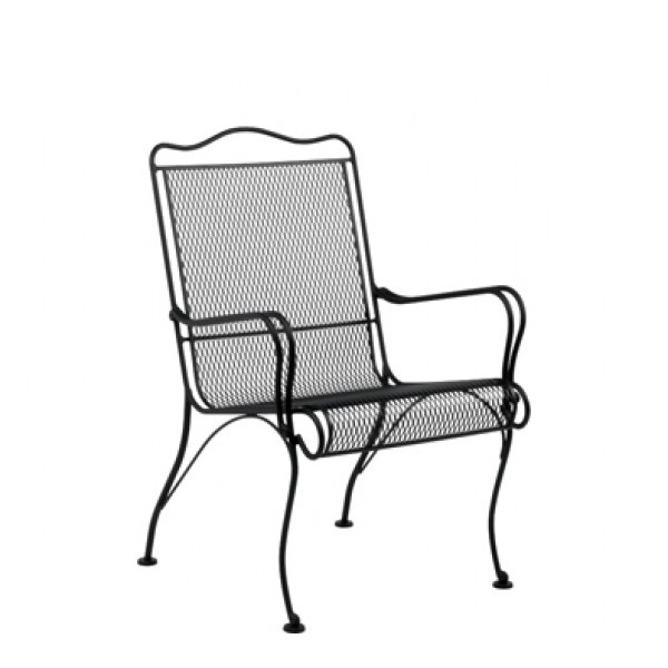 Wrought Iron Hospitality Lounge Chairs Tucson High-Back Lounge Chair