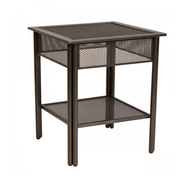 Wrought Iron Restaurant Hospitality Tables Jax Micro Mesh End Table