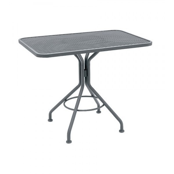 Wrought Iron Restaurant Tables Contract Mesh 24" x 30" Table 